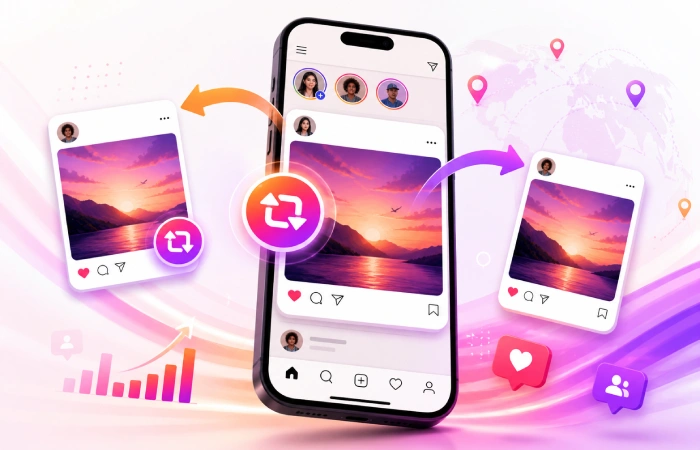 Como funciona a nova função repost do Instagram