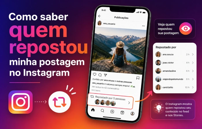 Como saber quem repostou minha postagem no Instagram