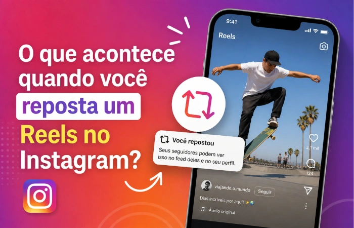 o que acontece quando eu reposto um reels