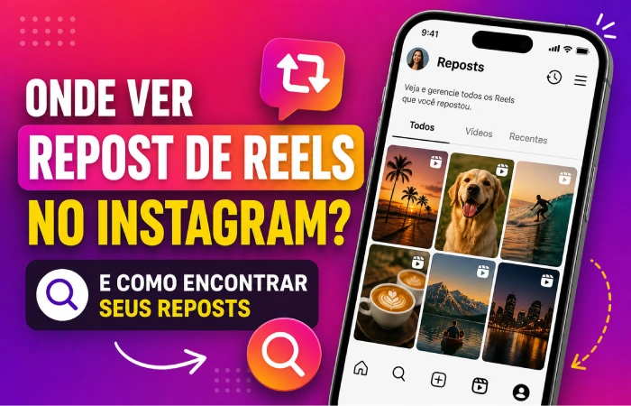 onde ver repost de reels