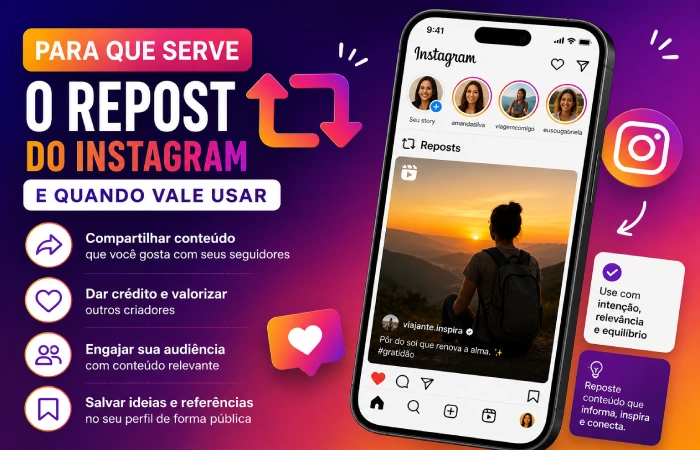 para que serve o repost do Instagram