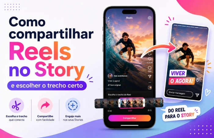 como compartilhar reels no story